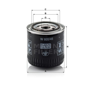 Фильтр масляный MANN-FILTER W 920/45